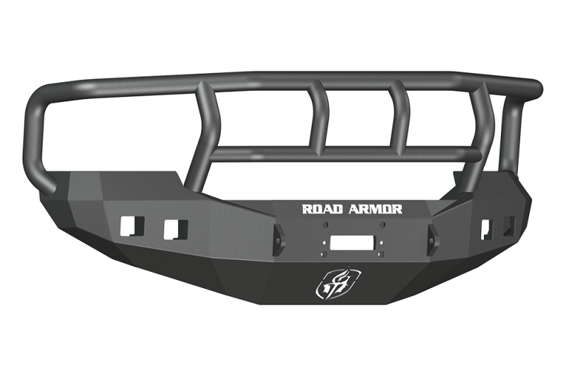Ford F-250 Front Bumper - Road Armor - Stealth with Winch, Titan II Guard, Wide Flare - Tex Blk - `05-`07